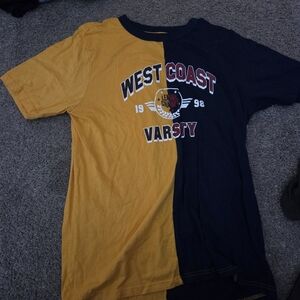 West Coast Varsity Men's Two-Tone Short Sleeve Tee